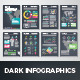 Dark Infographic Brochure Vector Elements Kit 1 - GraphicRiver Item for Sale