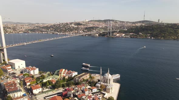 Ortakoy Mosque Istanbul Bosphorus Bridge