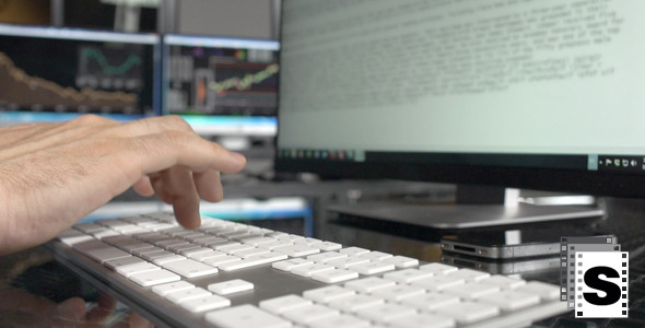 Typing On Computers Keyboard