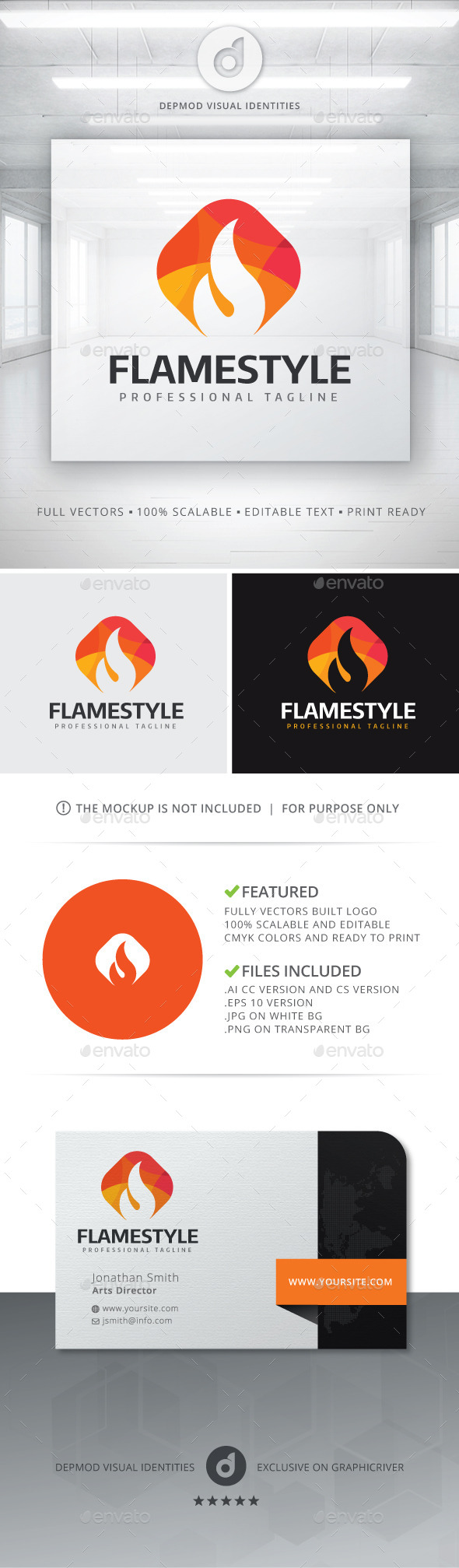 Flame Style Logo
