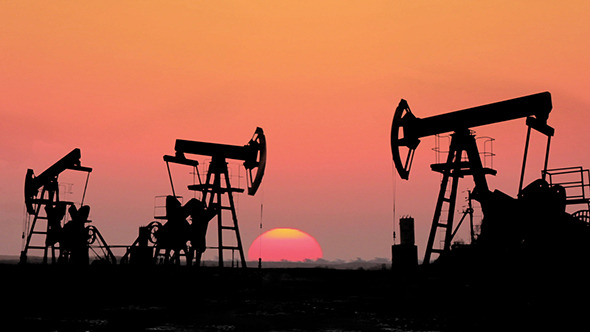 Working Oil Pumps Silhouette