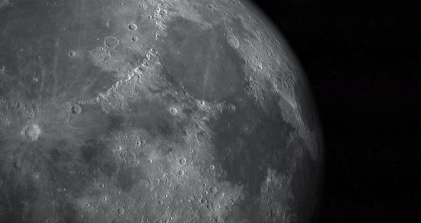 Mare Serenitatis in the Lunar Surface,