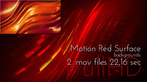 Red Surface Animation Background
