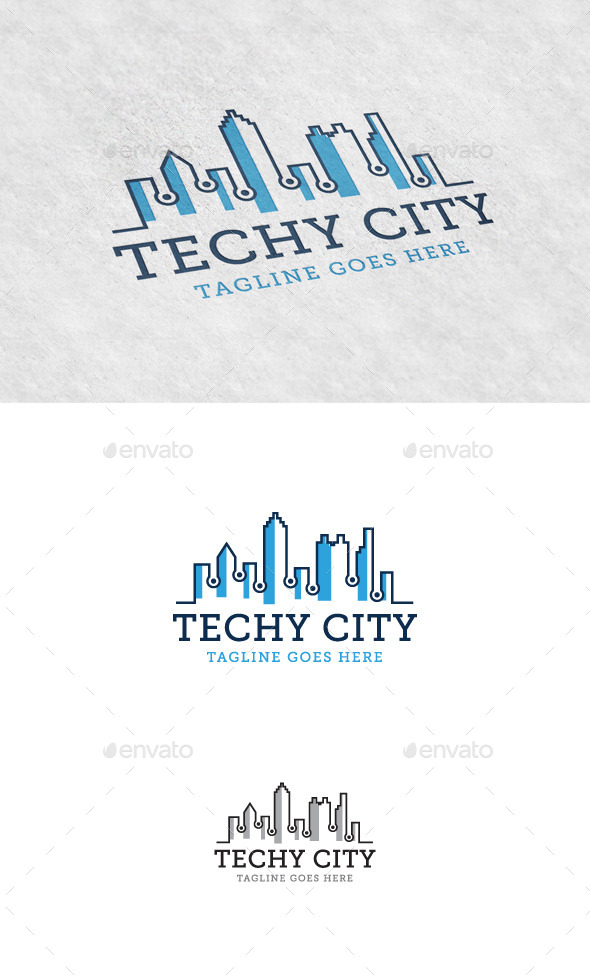 Techy City Logo Template