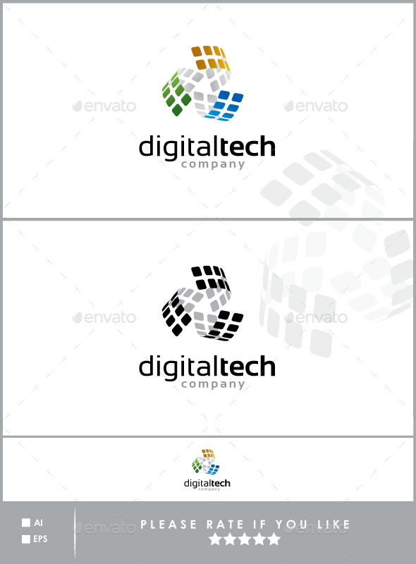 Digital Tech : Logo Template