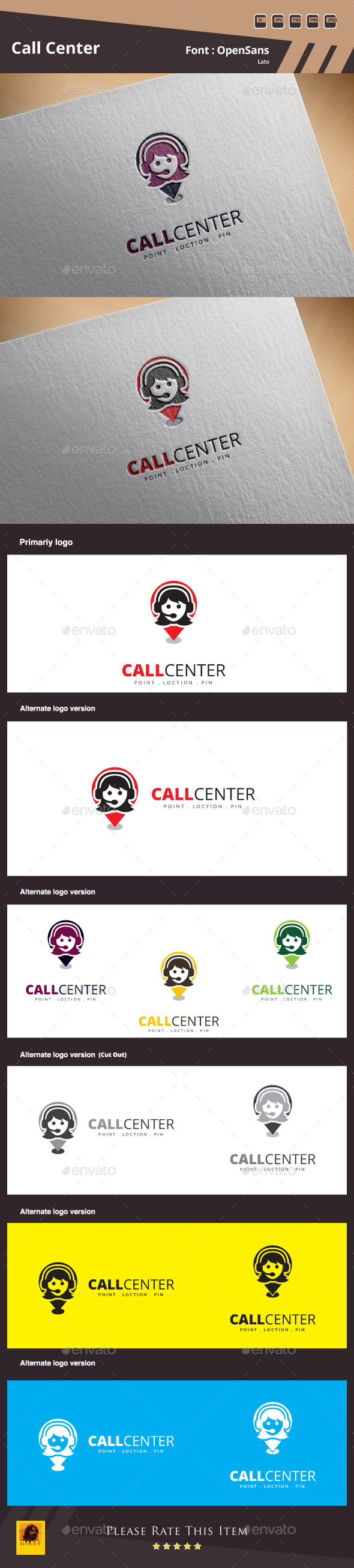 Call Center Logo Template