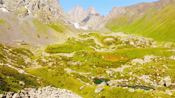 Mountains In KAzbegi National Park