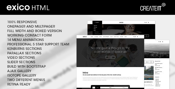 Exico - Corporate HTML Template