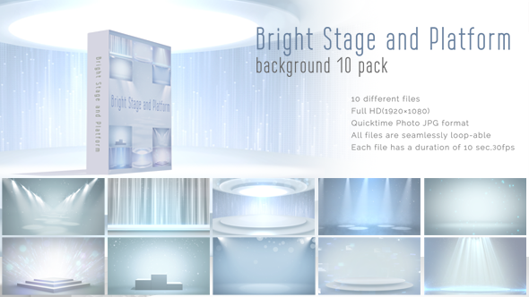 Bright Stage and Platform - 10 Pack