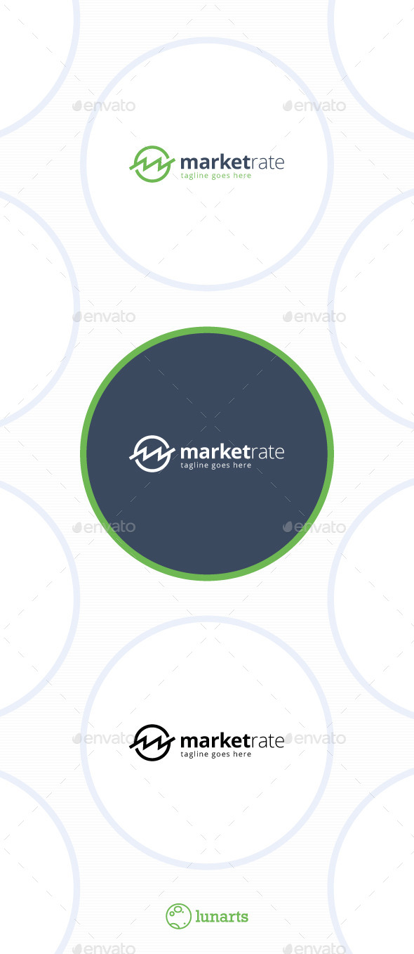 Market Rate Logo • Letter M