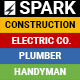 Spark - Construction / Electrician / Plumber Email Template  - GraphicRiver Item for Sale