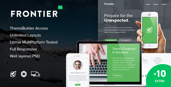 Frontier + 10 Notify Templates & Themebuilder