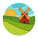 Windmill Farm Logo Template - GraphicRiver Item for Sale