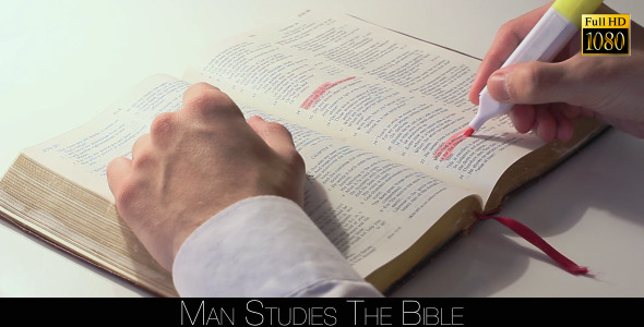 Man Studies The Bible 2