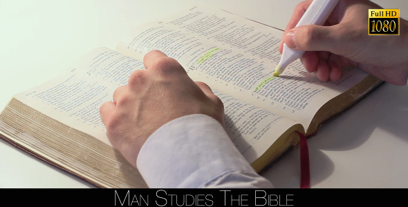 Man Studies The Bible 3