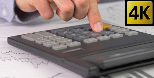 Calculation Business Man At Work