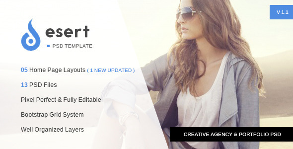 Desert - Agency & Portfolio PSD Template