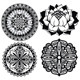 Set of Mandalas Lotus Flower - GraphicRiver Item for Sale