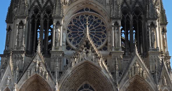 Cathedral Notre Dame of Reims, Marne department, Region Grand Est, France