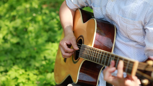 Play Guitar In The Forest