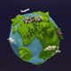 Cartoon Low Poly Earth Planet - 3DOcean Item for Sale