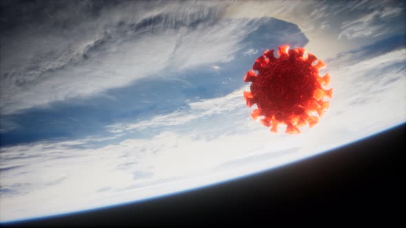 Coronavirus COVID-19 on the Earth Orbit alt