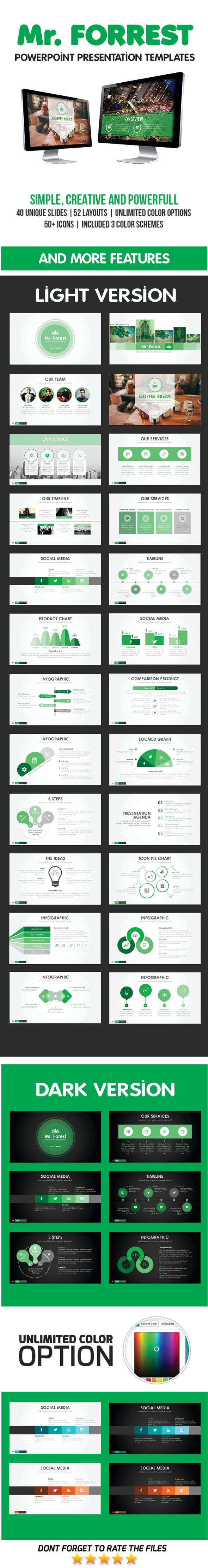 Mr Forest PowerPoint Template