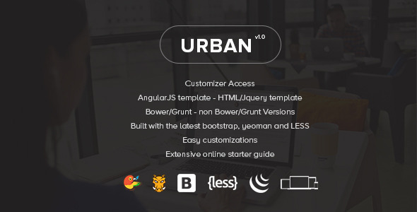 Urban - Responsive Admin Template + Customizer Access
