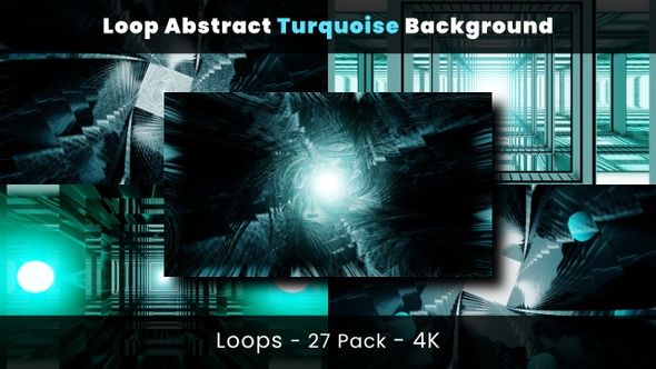 Pack 27 - Loop Abstract Turquoise Background