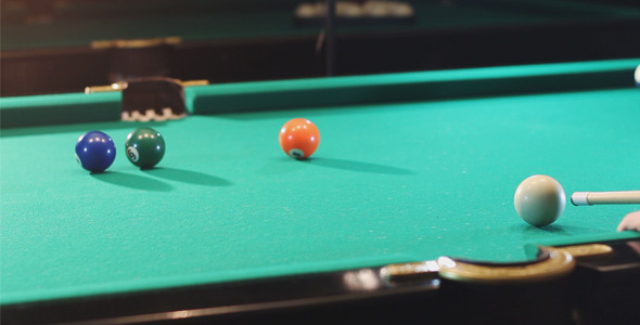 People Play a Game of Billiards