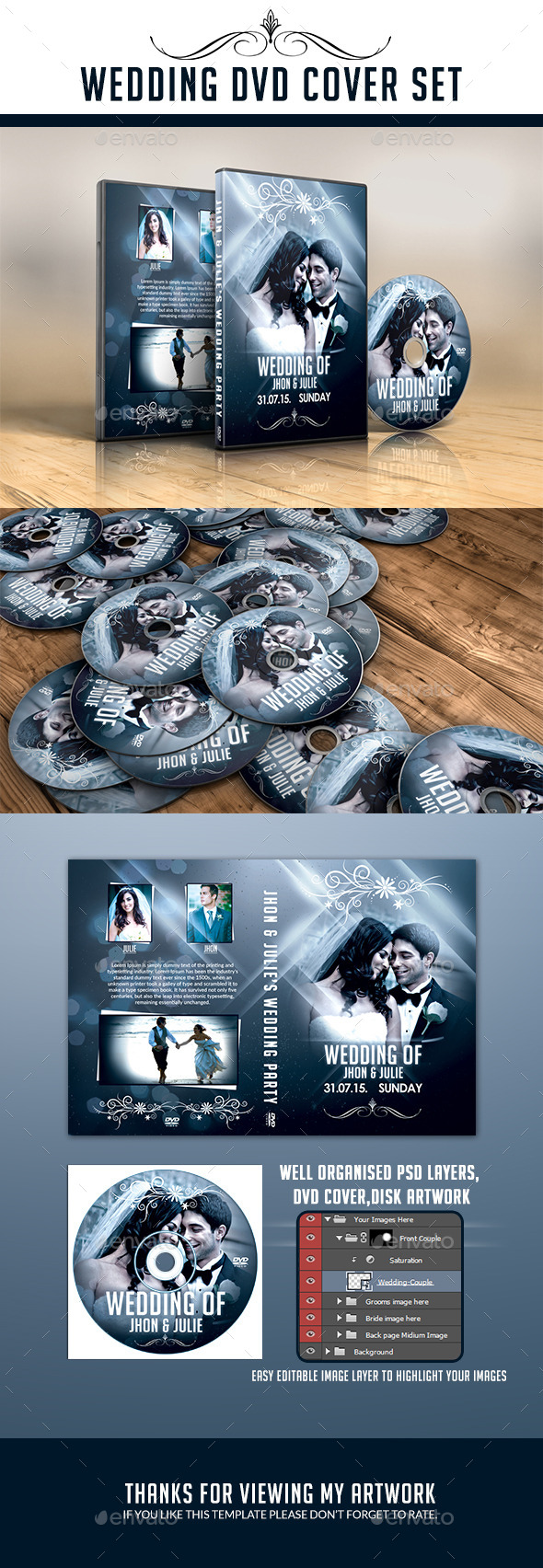Wedding Dvd Psd Graphics Designs Templates From Graphicriver