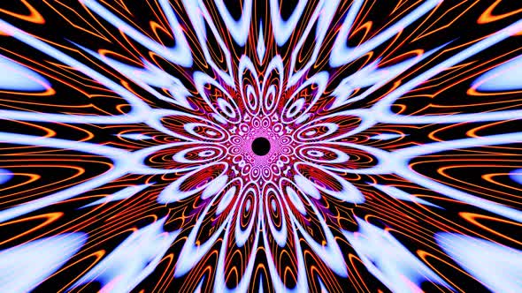 Magic Kaleidoscope Tube Background Vj Loop 4K