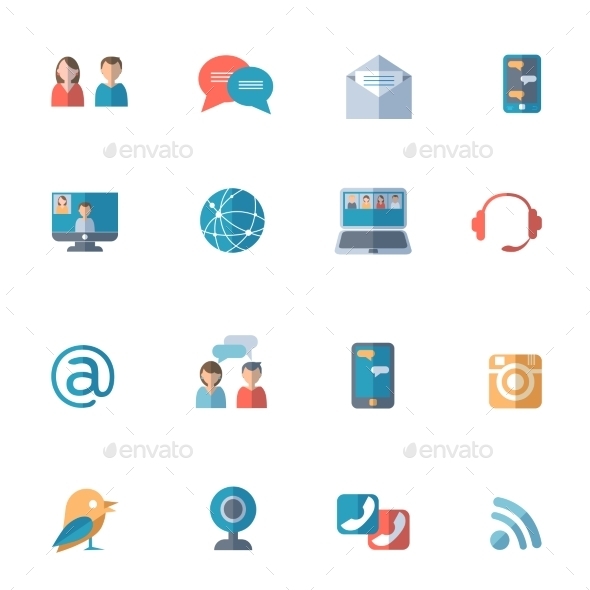 Social Networks Icons Set