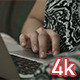 Girl Using Laptop - VideoHive Item for Sale