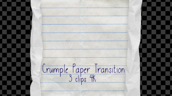Crumple Paper Transition