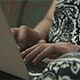 Girl Typing on Laptop - VideoHive Item for Sale