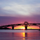 Sunrise Behind Bridge Over Water 2 - VideoHive Item for Sale