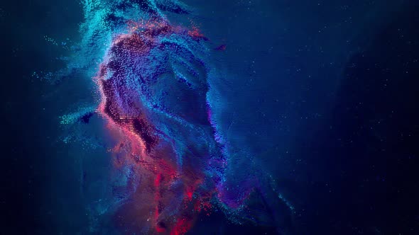 Abstract fantasy colorful space