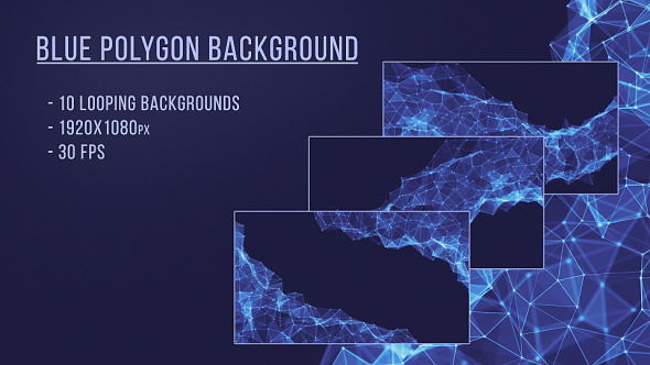 Blue Polygon Background