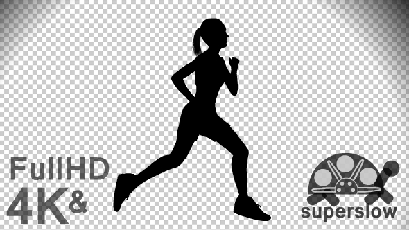 Super Slow Motion Woman Running Move alt