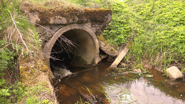 Culvert- Water Pipes Under Road 