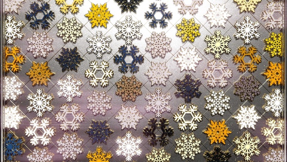 Colorful Snowflakes Glitter 30 alt