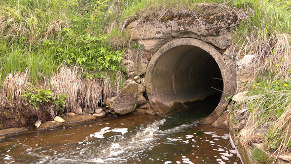 Culvert- Water Pipes Under Road