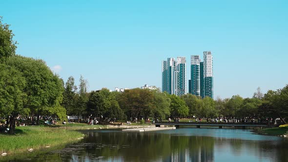 High Rise Building Seoul Forest Lake Park Seongsu Dong Seoul Korea