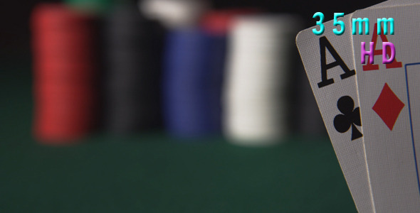 Stack Of Chips And Two Aces  37 alt