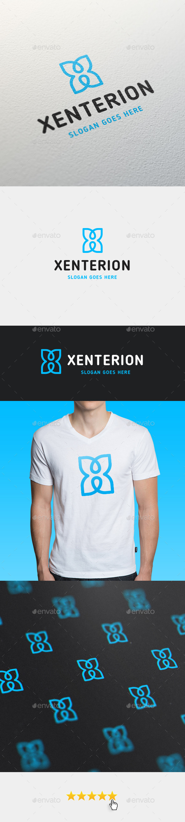 Xenterion • Letter X Logo Template