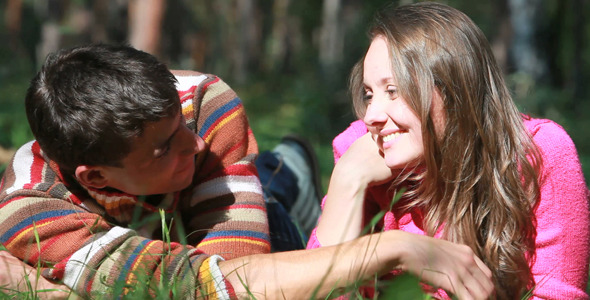 Couple on Grass