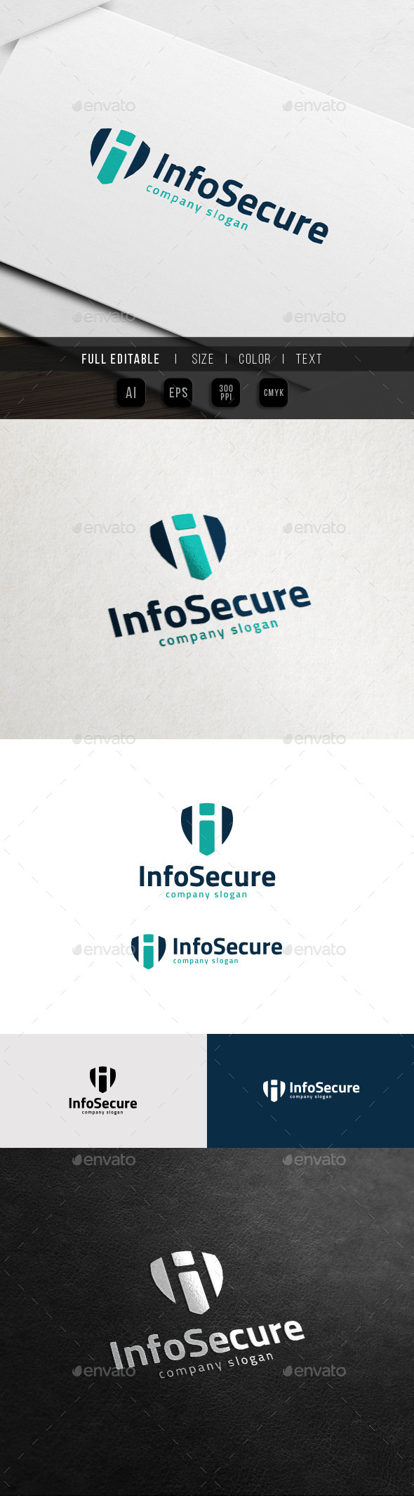 Info Secure - International Shield - i Logo