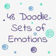 48 Doodles' Sets of Emotions and Conditions - VideoHive Item for Sale