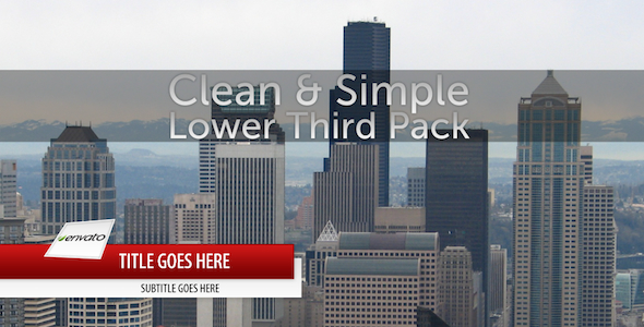 Clean & Simple Lower Third Pack